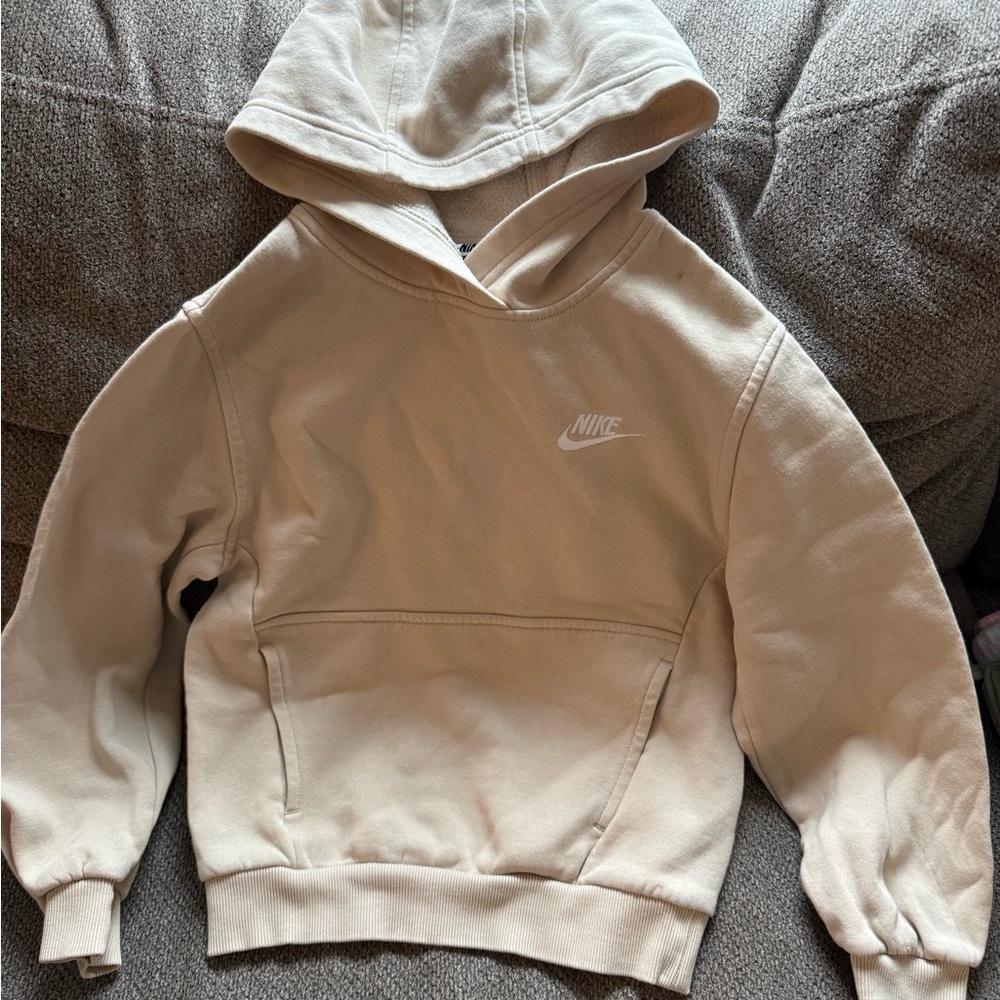 Nike Beige Pullover Hoodie